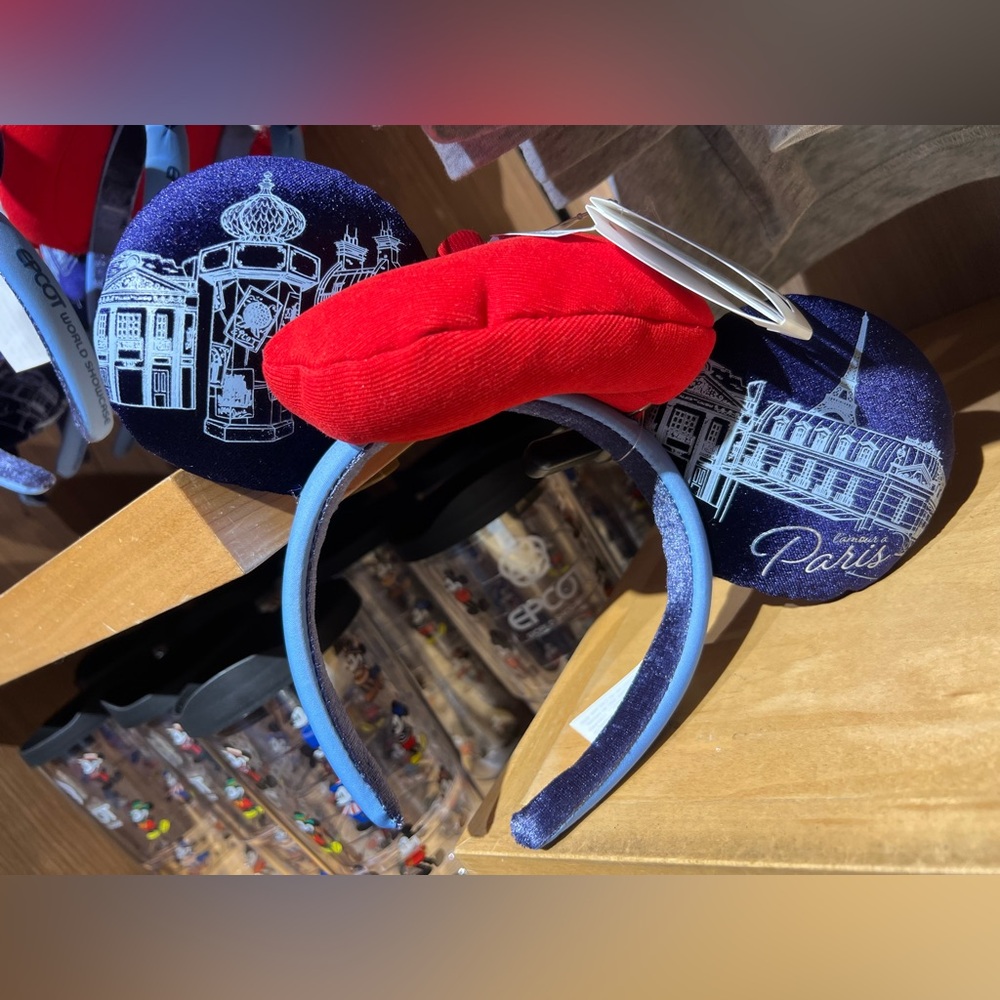 2026 Disney Parks France Epcot World Showcase Minnie Mouse Ears Headband New